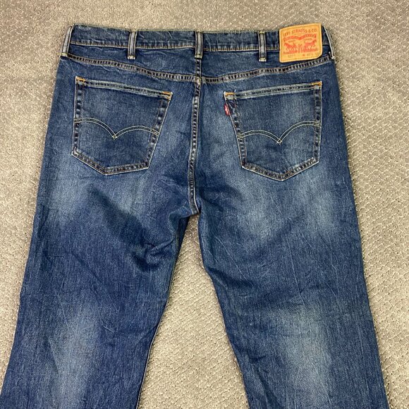 Levi's 527 Slim Bootcut Jeans Men's 40 x 32 Blue Cotton Boot Cut - Picture 6 of 16